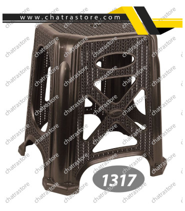 چهارپایه پلاستیکی بلند  برند ناصر مدل گلدیس کد 1317