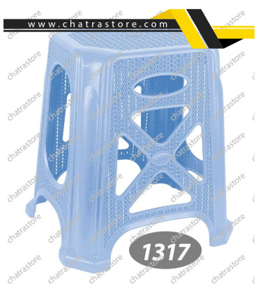 چهارپایه پلاستیکی بلند  برند ناصر مدل گلدیس کد 1317