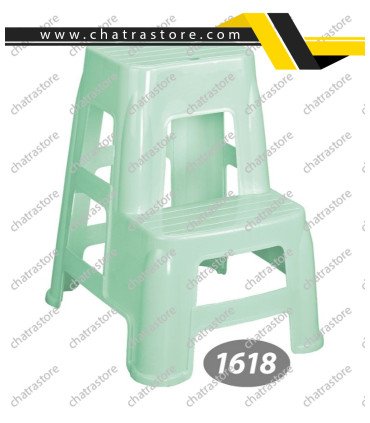 چهارپایه پلاستیکی بلند دوپله برند ناصر مدل سوپر کد 1618