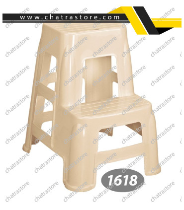 چهارپایه پلاستیکی کوتاه دوپله