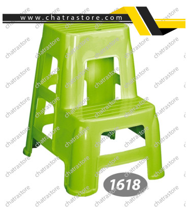 چهارپایه پلاستیکی کوتاه دوپله