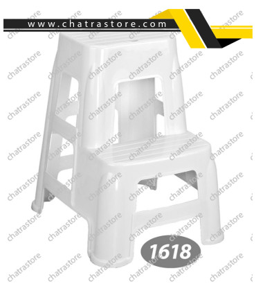 چهارپایه پلاستیکی بلند دوپله برند ناصر مدل سوپر کد 1618