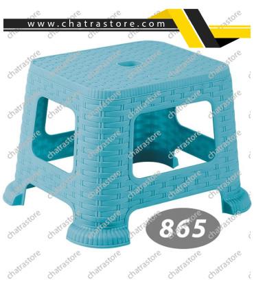 چهارپایه پلاستیکی کوتاه برند ناصر مدل حصیری کد 865