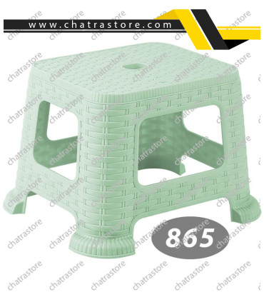 چهارپایه پلاستیکی کوتاه برند ناصر مدل حصیری کد 865