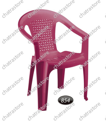 صندلی پلاستیکی دسته دار برند ناصر مدل حصیری کد 854
