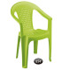 صندلی پلاستیکی دسته دار برند ناصر مدل حصیری کد 854