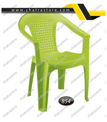 صندلی پلاستیکی دسته دار برند ناصر مدل حصیری کد 854