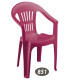 صندلی پلاستیکی دسته دار برند ناصر مدل کمربنددار کد 851