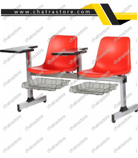 صندلی دسته دار تحصیلی تکنفره لوله ای مدل صدفی دو تکه برند NOVA با دسته