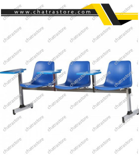 صندلی دسته دار تحصیلی تکنفره لوله ای مدل صدفی دو تکه برند NOVA با دسته