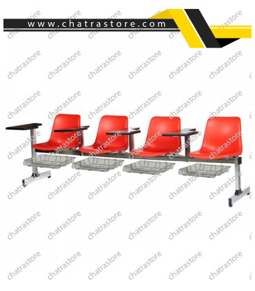 صندلی دسته دار تحصیلی تکنفره لوله ای مدل صدفی دو تکه برند NOVA با دسته