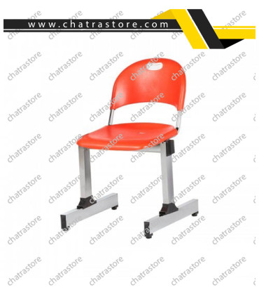 صندلی دسته دار تحصیلی تکنفره لوله ای مدل صدفی دو تکه برند NOVA با دسته