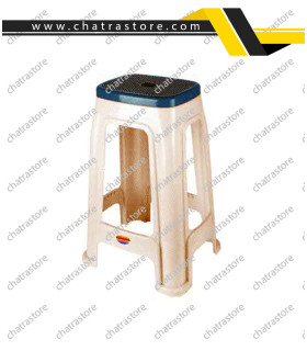 چهارپایه بلند دورنگ برند ناصر کد 1418