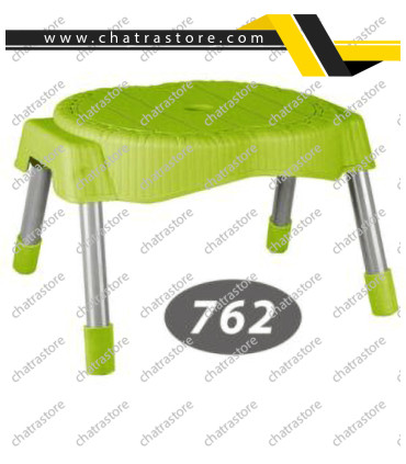 چهارپایه حصیرباف پایه فلزی کوتاه کد 762