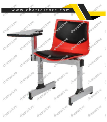 صندلی دسته دار تحصیلی تکنفره پروفیلی مدل صدفی دو تکه برند NOVA با دسته