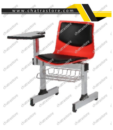 صندلی دسته دار تحصیلی تکنفره پروفیلی مدل صدفی دو تکه برند NOVA با دسته