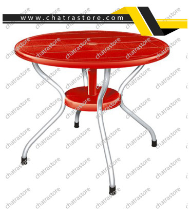 میز گرد پایه فلزی برند ناصر پلاستیک کد 922