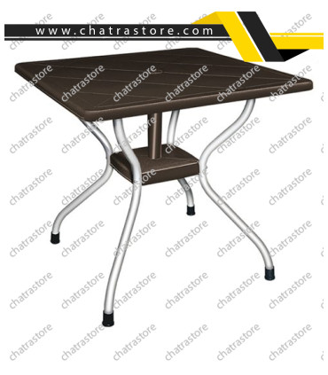 میز مربع پایه فلزی برند ناصر پلاستیک کد 923