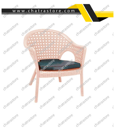 صندلی دسته دارحصیر بافت پلاستیکی