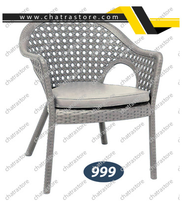 صندلی دسته دارحصیر بافت پلاستیکی