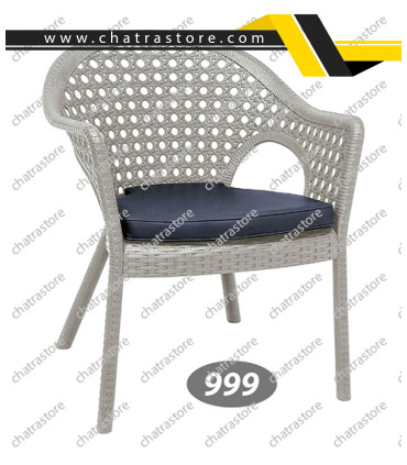 صندلی دسته دارحصیر بافت پلاستیکی برند ناصر پلاستیک کد 999