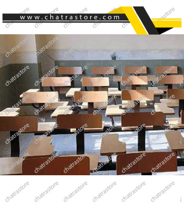 صندلی دسته دار تحصیلی سه نفره برند NOVA مدل آنیا