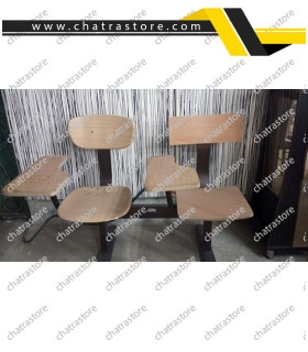 صندلی دسته دار تحصیلی سه نفره برند NOVA مدل آنیا پلاس