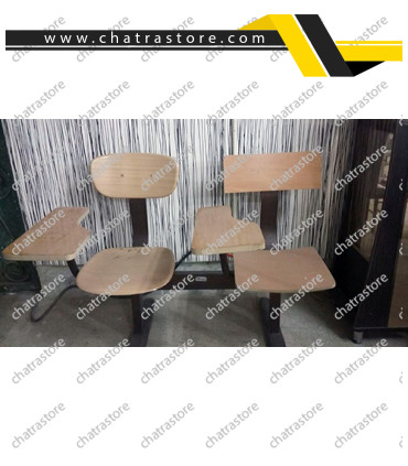 صندلی دسته دار تحصیلی سه نفره برند NOVA مدل آنیا پلاس