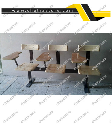 صندلی دسته دار تحصیلی سه نفره برند NOVA مدل آنیا پلاس ورزالیت