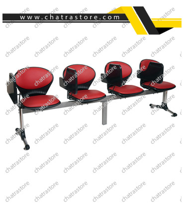 صندلی دسته تحصیلی چهار نفره NMT112 برند شفق- با تشک