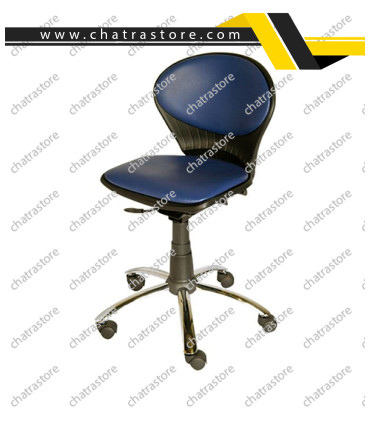 صندلی کارمندی N107 بدون دسته با رویه کوبی برند شفق