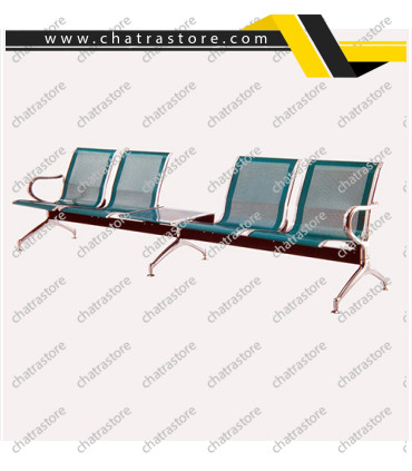 صندلی انتظار پانج HB154 برند شفق چهارنفره میزبان دار