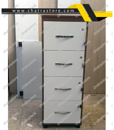 فایل چهار کشو چوبی(ملامینه) برند NOVA