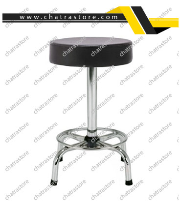 صندلی تابوره چرمی شیدکو پایه ثابت پیچی