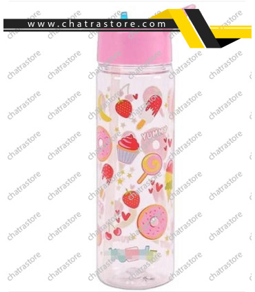 بطری نی دار سیلیکونی طرح کندی 1000ml