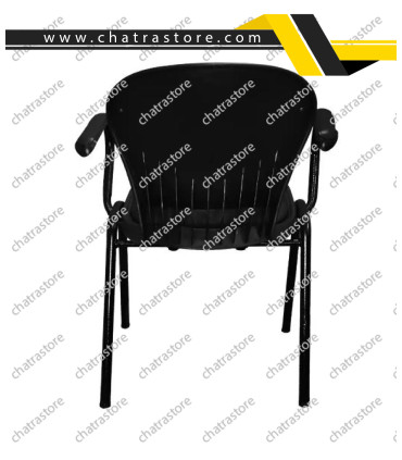 صندلی انتظار تک نفره برند NOVA مدل لوله ای نشمین صدفی دسته دار