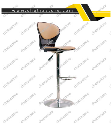 صندلی اپن کانتر بار برند NOVA مدل نشیمن صدفی بدون دسته