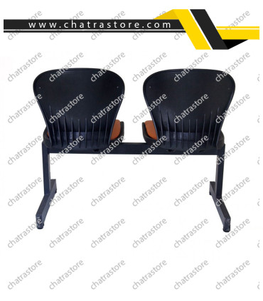 صندلی انتظار دو نفره برند NOVA مدل پروفیلی نشیمن صدفی