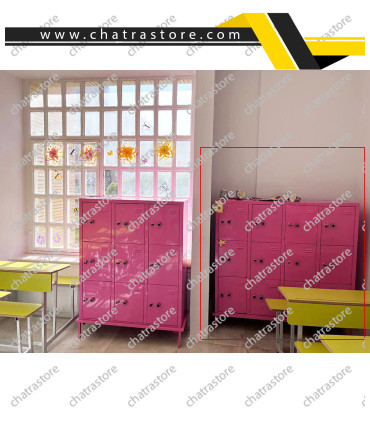 کمد وسایل فلزی مدل 12 درب برند NOVA