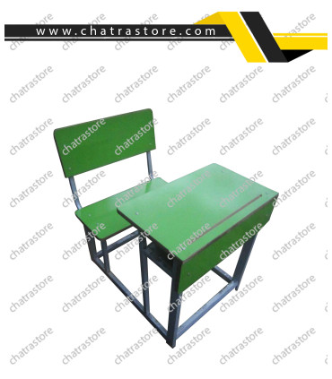 میز و نیمکت دانش آموزی تک نفره برند NOVA طرح اقتصادی مدل پشتی دار