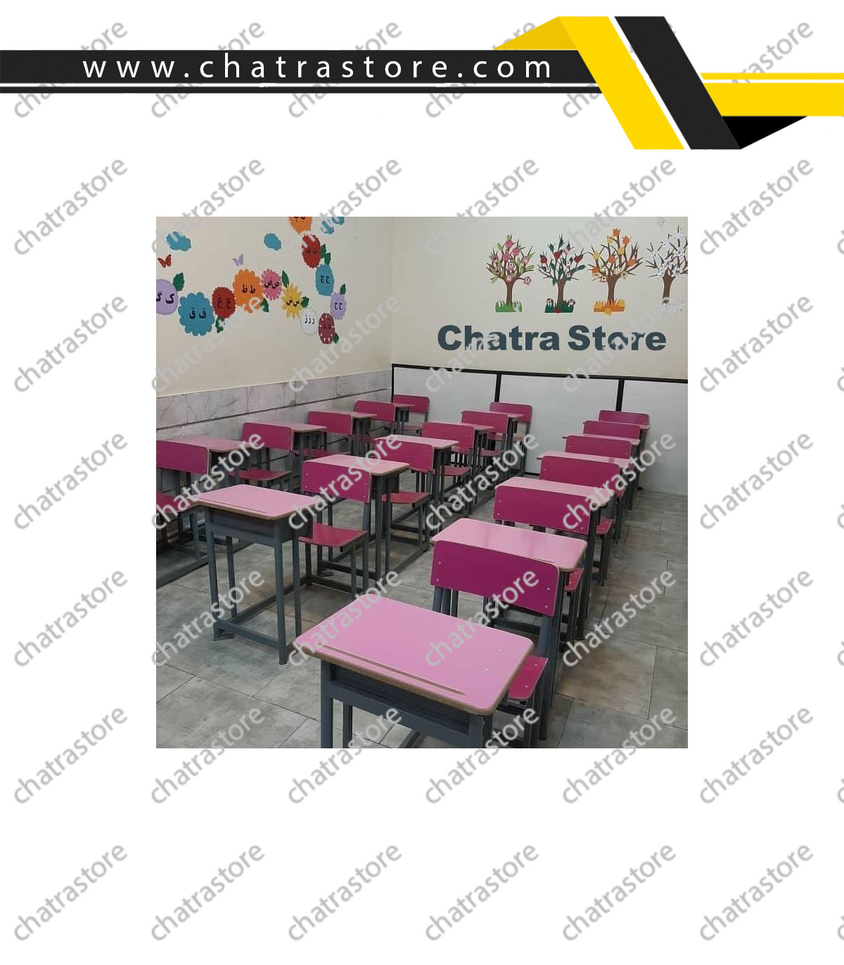 کلاس درس استاندارد با میز و نیمکت های NOVA