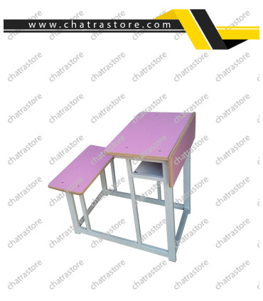 میز و نیمکت دانش آموزی تک نفره برند NOVA طرح اقتصادی مدل  بدون پشتی