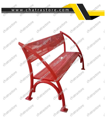 نیمکت حیاطی فلزی برند nova مدل لوله ای پانچی