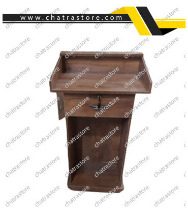 میز تریبون برند NOVA _ با  کشو و چرخ