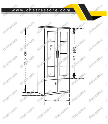 کتابخانه برند NOVA مدل D554