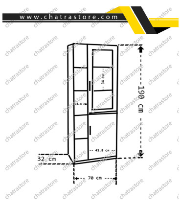 کتابخانه برند NOVA مدل D572