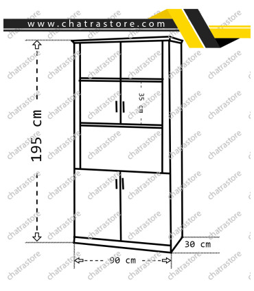 خرید کمد کتابخانه