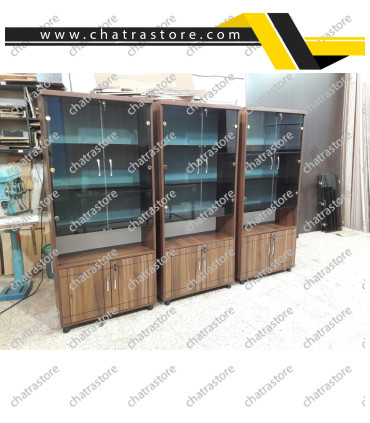 خرید کمد کتابخانه درب دار