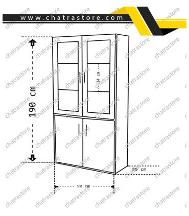 خرید کمد کتابخانه