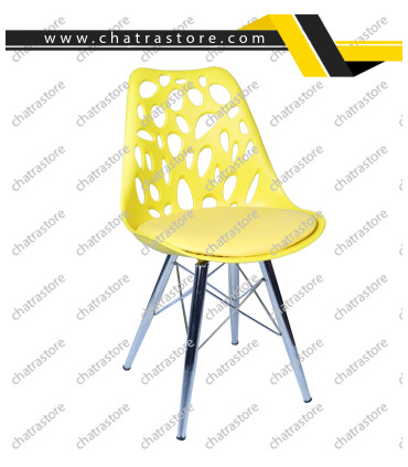 صندلی رستورانی و کافه- زرد